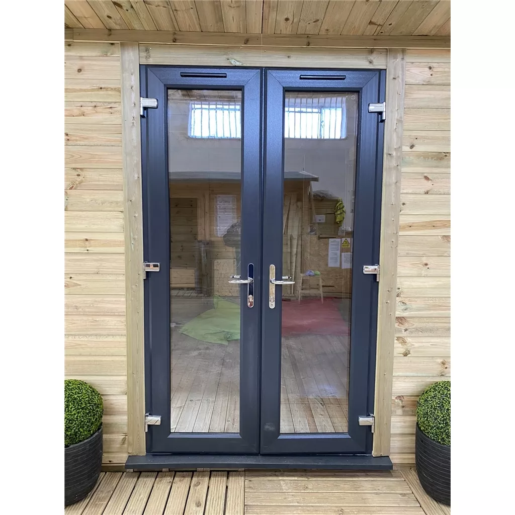 13 x 13 Executive Plus Insulated Garden Office – PVC French Doors & Windows product image