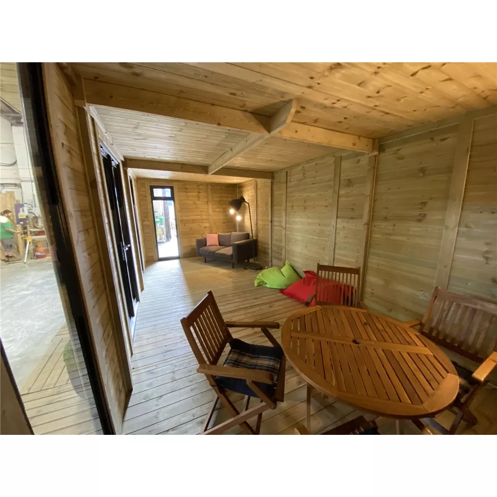 16 x 20 Executive Plus Insulated Garden Office – PVC French Doors & Windows product image