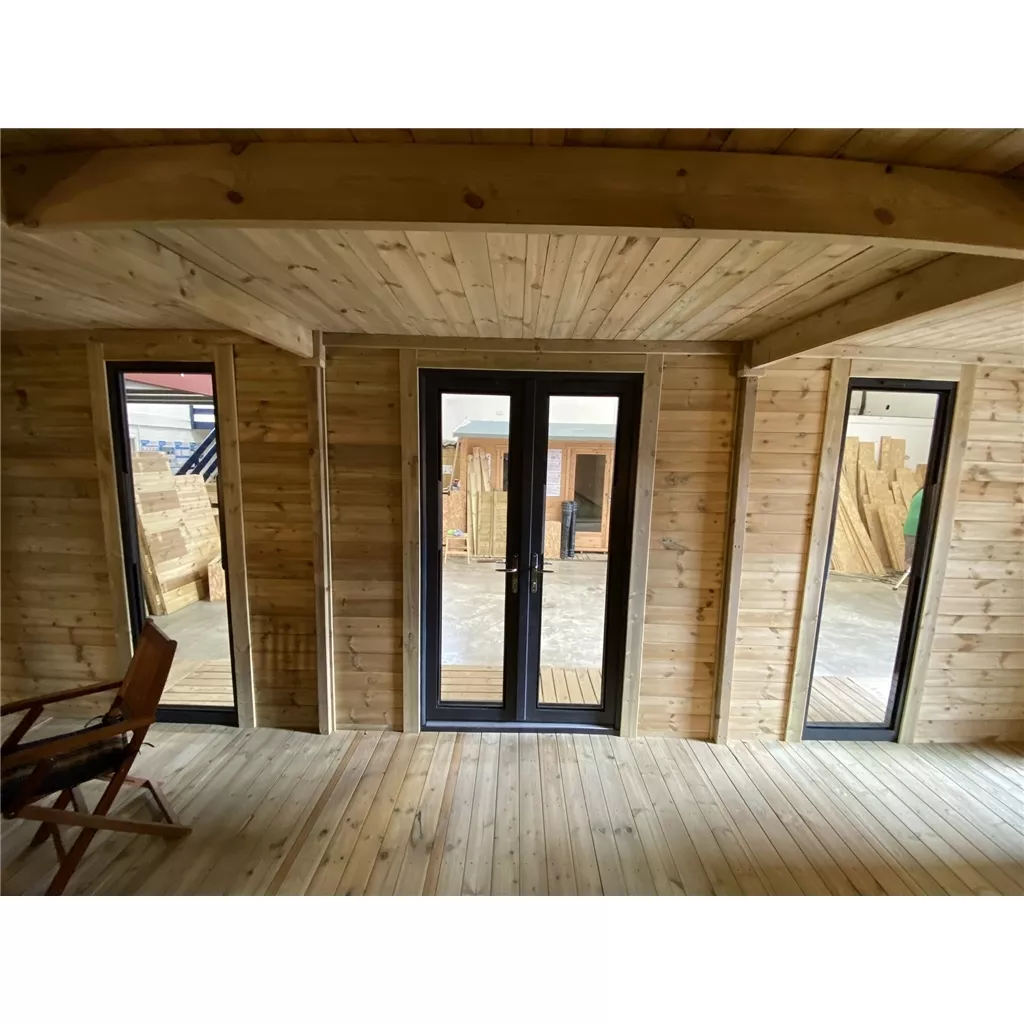 20 x 16 Executive Plus Insulated Garden Office – PVC French Doors & Windows product image