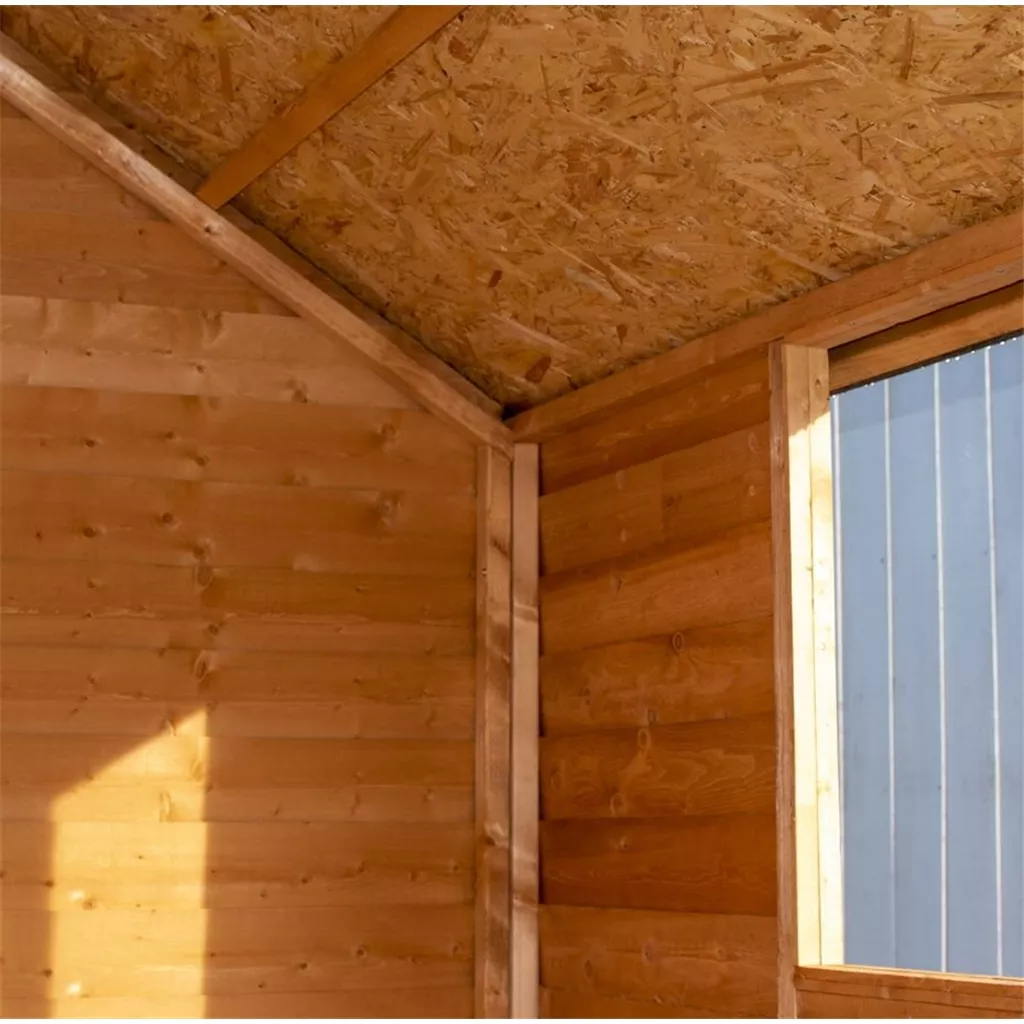 8 x 6 Super Value Overlap - Apex Wooden Bike Store – Windowless, Single Door product image