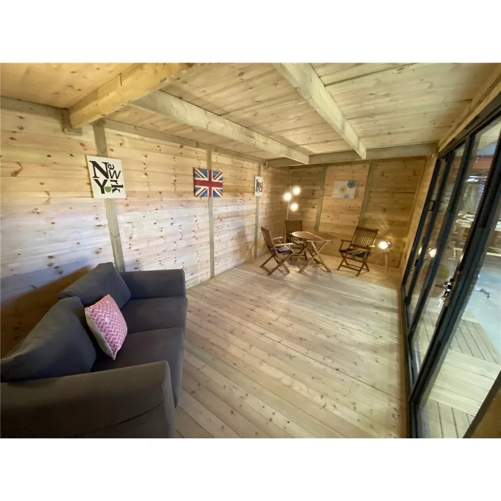 10 x 26 DELUXE PLUS Insulated Garden Office – Aluminium BiFold Doors product image