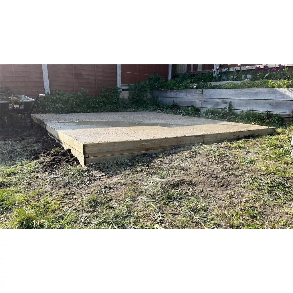 8ft x 5ft Installed Concrete Base product image