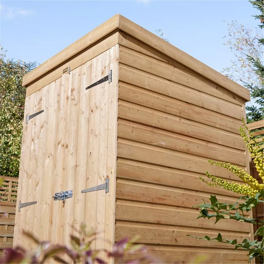 Cheshire 4×4 Shiplap Pent Shed Double Door product image