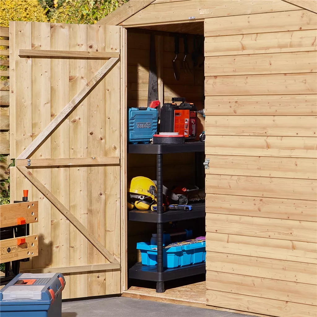 8ft x 6ft - 12mm Shiplap Apex Shed With Single Door & 1 Window product image