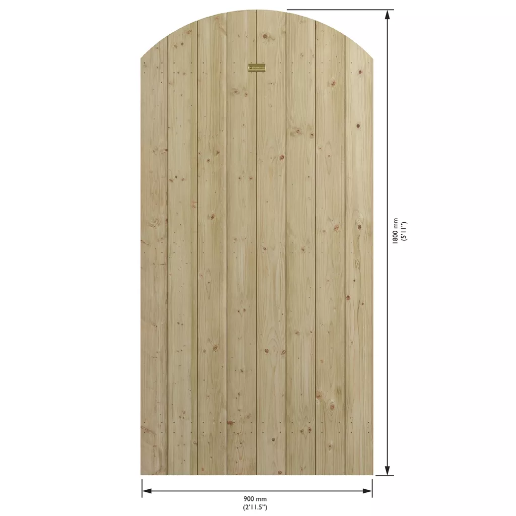 Cheshire T&G Arch Top Wooden Gate product image