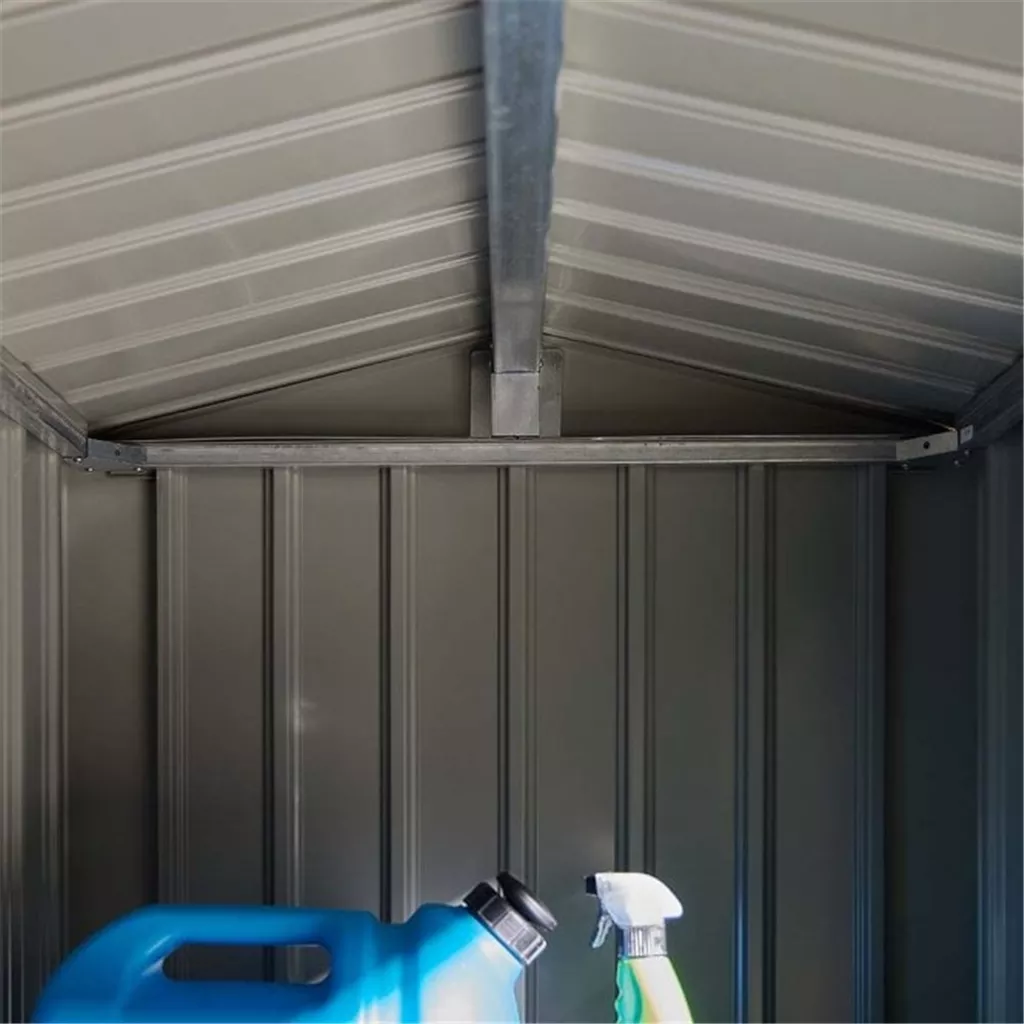 8 x 4 Deluxe Ashford Metal Apex Shed – Double Door and Assembly product image