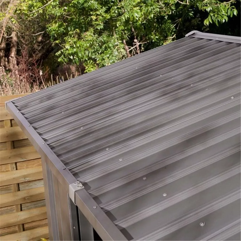 10 x 8 Deluxe Ashford Metal Apex Shed – Double Door & Foundation Kit product image